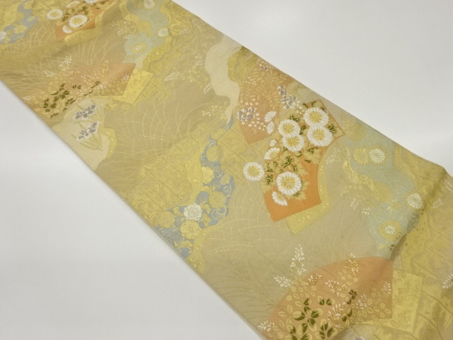 JAPANESE FUKURO OBI / WOVEN FLOWER